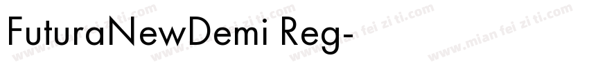 FuturaNewDemi Reg字体转换